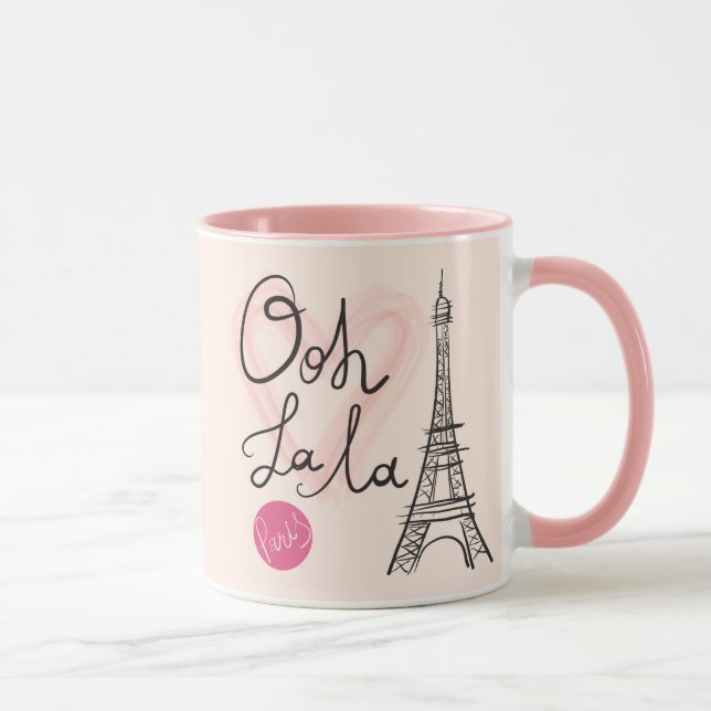 Hand Drawn Eiffel Tower Mug (Right)