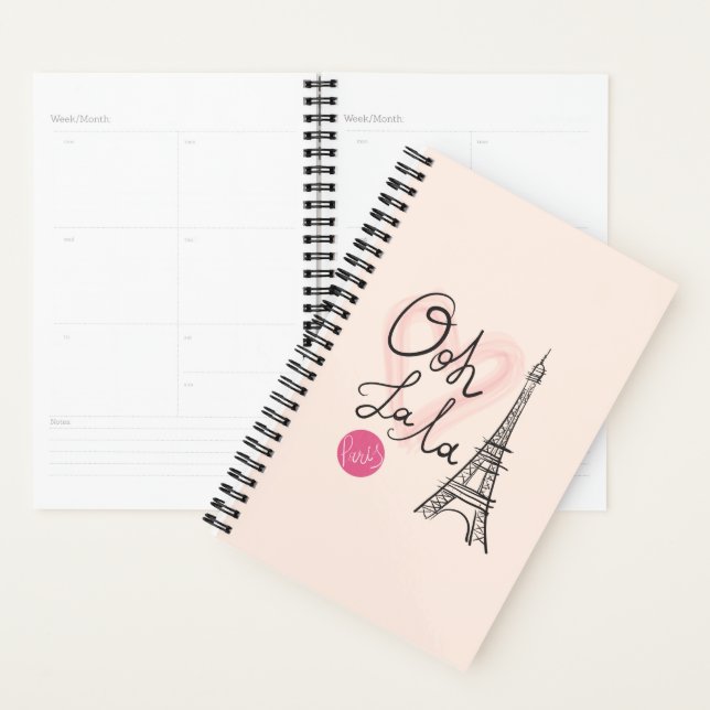 Hand Drawn Eiffel Tower Planner (Display)