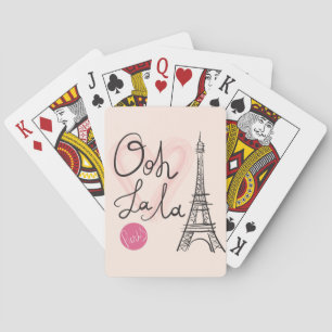 Hand Drawn Eiffel Tower Playing Cards
