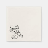 Hand Drawn Espresso Martini, Bar Cocktail Wedding
