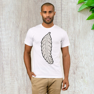 Hand Drawn Feather Minimalist Nature T-Shirt