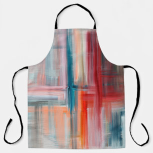 Hand drawn fine art painting. Oil on canvas, long Apron