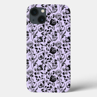 Hand Drawn Floral Lilac Case