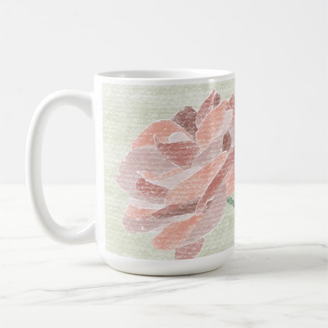 Hand Drawn Floral Mug (Left)