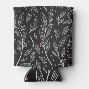 Hand Drawn Floral: Seamless Design Can Cooler