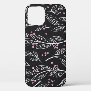 Hand Drawn Floral: Seamless Design iPhone 12 Case