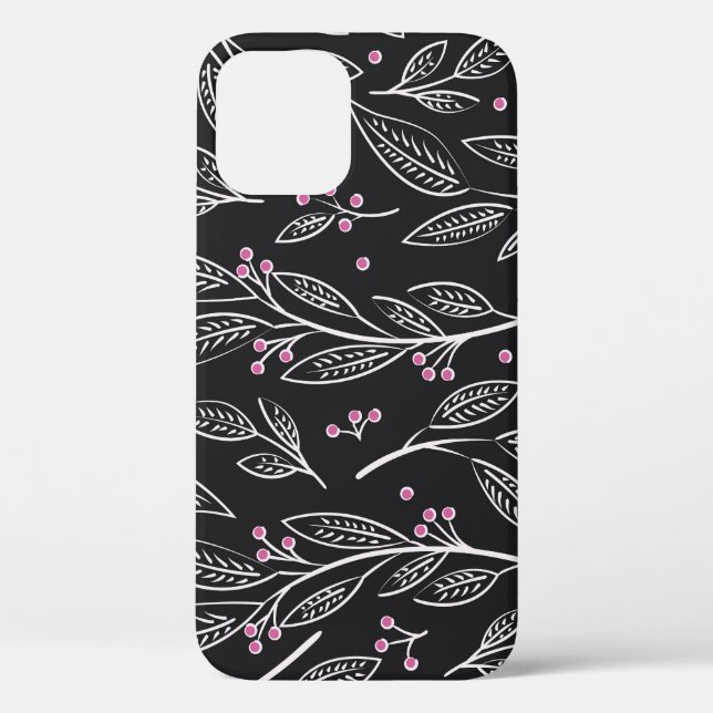 Hand Drawn Floral: Seamless Design Case-Mate iPhone Case (Back)