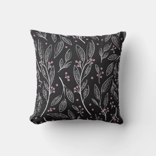 Hand Drawn Floral: Seamless Design Cushion