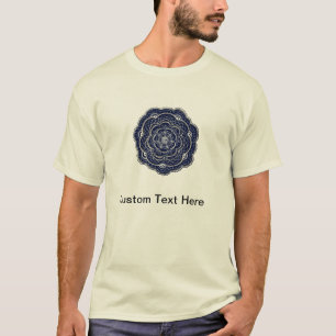 Hand Drawn Flower Doily Design T-Shirt