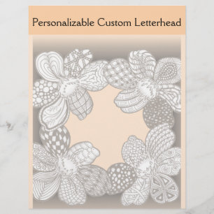 Hand Drawn Flower Lei Choose Any Colour