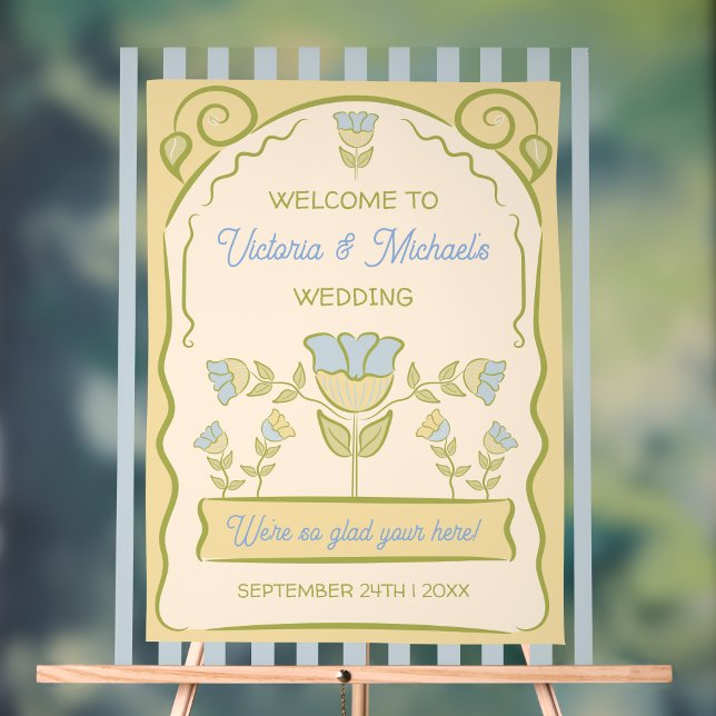 Hand drawn Flower Seed Packet Design Welcome Sign (Creator Uploaded)