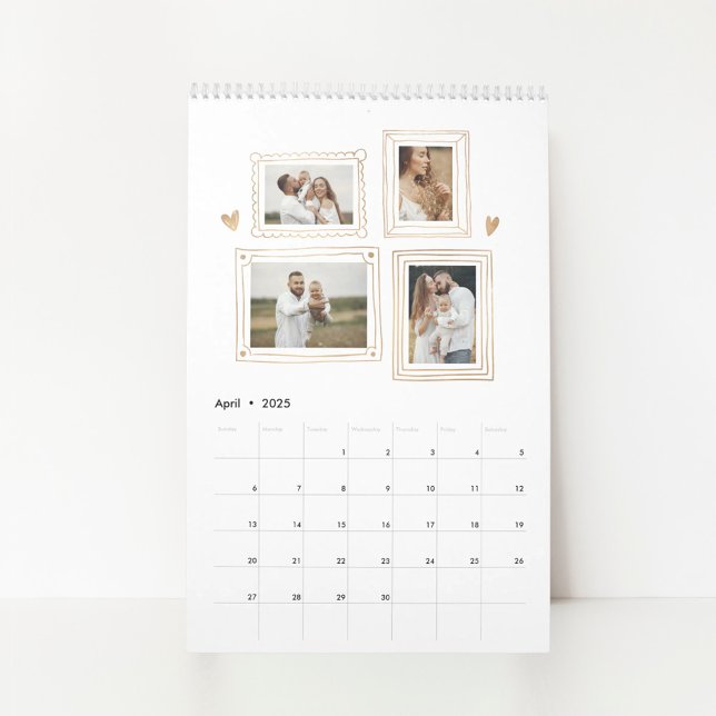 Hand Drawn Frames Photo Collage Calendar (Creator Uploaded)