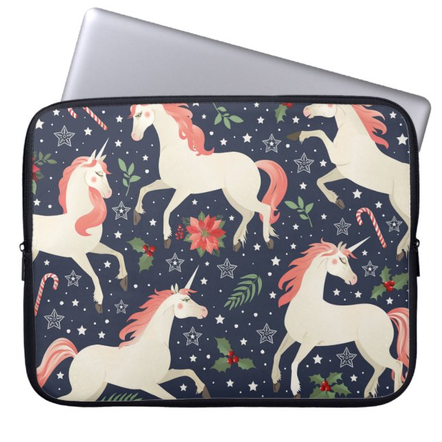 Hand drawn fresh lemon pattern on wood texture laptop sleeve (Front)