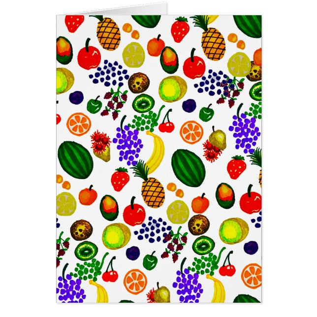 Hand Drawn Fruit Medley Pattern (Front)