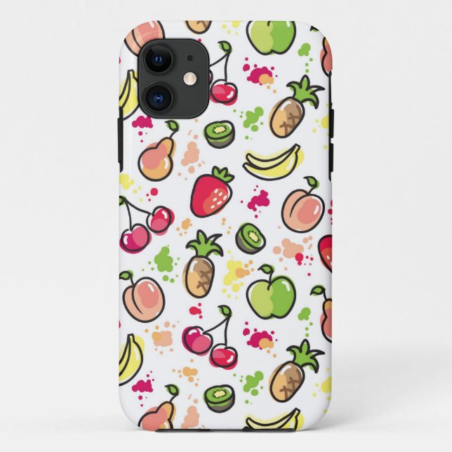 hand drawn fruits pattern Case-Mate iPhone case (Back)