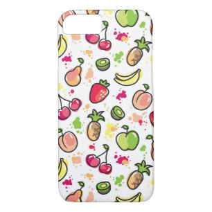 hand drawn fruits pattern iPhone 8/7 case