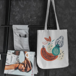 Hand Drawn Fruits Tote Bag  