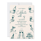 Hand drawn Funky Contemporary Wedding