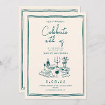 Hand drawn Funky Contemporary Wedding Invitation<br><div class="desc">Whimsical Hand drawn Funky Contemporary Wedding</div>