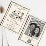 Hand Drawn Funky Drawing Handwritting Wedding  Invitation<br><div class="desc">Hand Drawn Funky Drawing Handwritting Wedding</div>