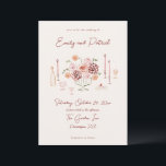 Hand drawn Funky Whimsical Wedding Invitation<br><div class="desc">Hand drawn funky,  whimsical wedding invitation.</div>