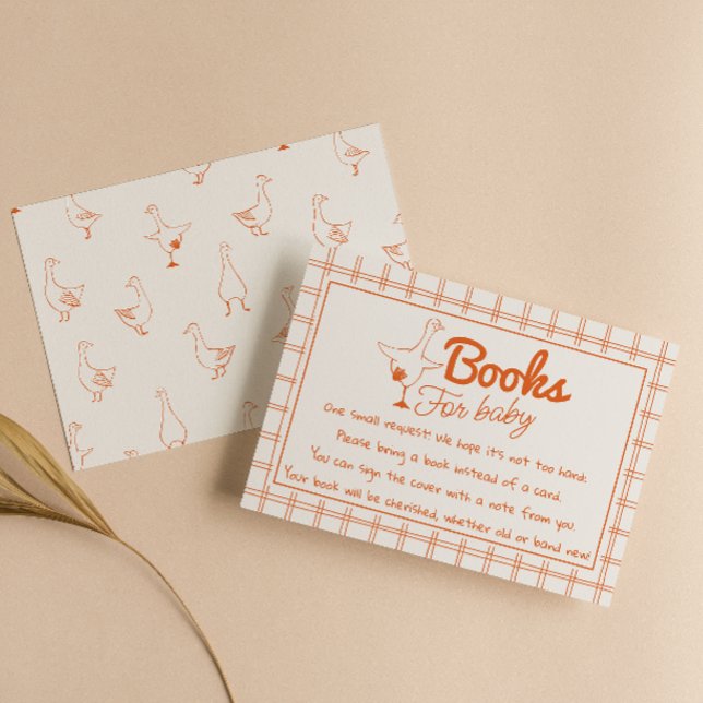 Hand Drawn Gender neutral Silly Goose Book Request Enclosure Card (Creator Uploaded)