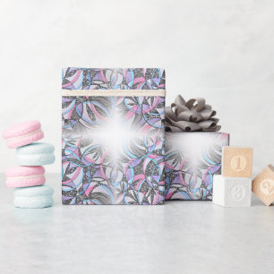 Hand Drawn Geometric Flower Gift Wrapping Paper