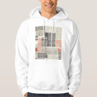 Hand-drawn geometric stripes, seamless pattern. hoodie