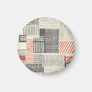 Hand-drawn geometric stripes, seamless pattern. magnet