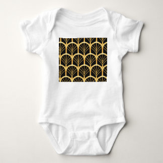 Hand Drawn Gold Imitation Watercolor Baby Bodysuit