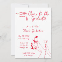 Hand drawn Graduation Party invitation