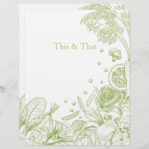 Hand Drawn Green Vegetables Recipe Category