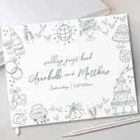 Hand Drawn Green Whimsical Wedding