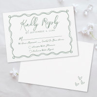 Hand Drawn Green Whimsical Wedding