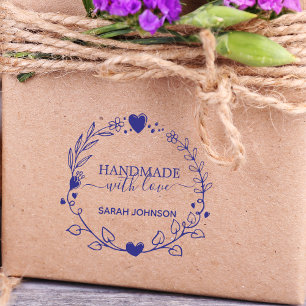 Hand Drawn Greenery Wreath Create Your Own Self-inking Stamp