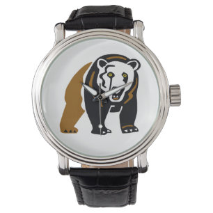 Hand drawn - GRIZZLY Bear - Wildlife - USA Watch