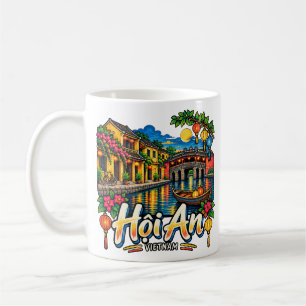Hand Drawn Hội An Vietnam Travel Art Landmark Coffee Mug