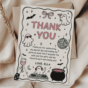 Hand Drawn Halloween Thank You Card