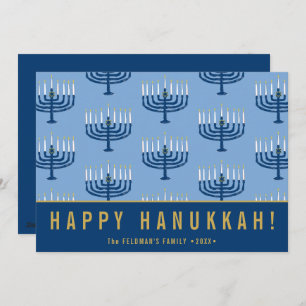Hand Drawn Hanukkah Candles Happy Hanukkah Holiday Card