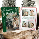 Hand Drawn Happy Holidays Arch Photo Christmas Holiday Card<br><div class="desc">🎄✨ Spread the holiday magic! Our Hand Drawn Happy Holidays Arch Photo Christmas Card combines timeless charm with a chic arched frame and playful hand-drawn accents 🖌️📸. Showcase your favourite photo front and centre, surrounded by festive greenery, warm colours, and cosy seasonal vibes ❤️🌟. Perfect for sending joy to family,...</div>