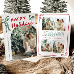 Hand Drawn Happy Holidays Arch Photo Christmas Holiday Card<br><div class="desc">🎄✨ Spread the holiday magic! Our Hand Drawn Happy Holidays Arch Photo Christmas Card combines timeless charm with a chic arched frame and playful hand-drawn accents 🖌️📸. Showcase your favourite photo front and centre, surrounded by festive greenery, warm colours, and cosy seasonal vibes ❤️🌟. Perfect for sending joy to family,...</div>