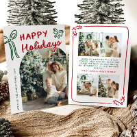 Hand Drawn Happy Holidays Arch Photo Christmas