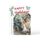 Hand Drawn Happy Holidays Arch Photo Christmas