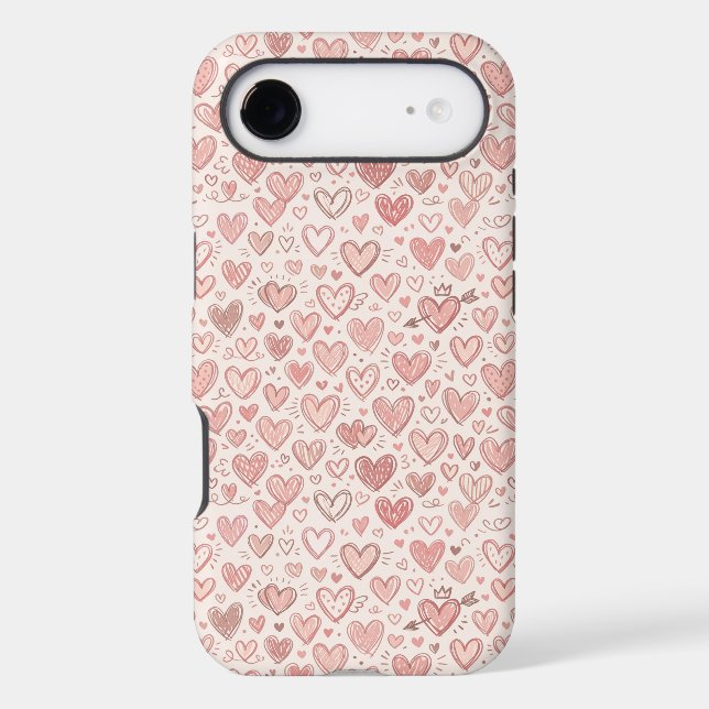 Hand-Drawn Heart Pattern (Back)