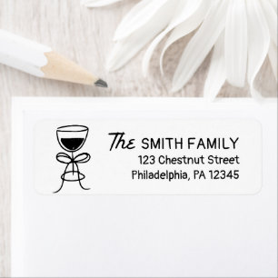 Hand Drawn Holiday Return Address Labels