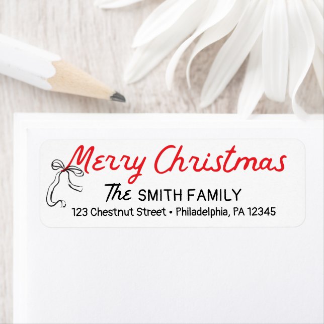 Hand Drawn Holiday Return Address Labels (Insitu)