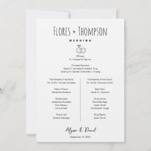 Hand drawn Icons  wedding Timeline bridal party  Invitation