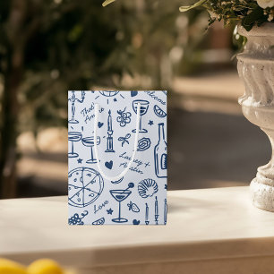 Hand-Drawn Illustrated Wedding Welcome Gift Bags