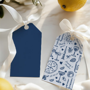 Hand-Drawn Illustrated Wedding Welcome  Gift Tags