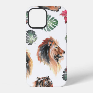 Hand drawn illustration. Watercolor seamless patte iPhone 12 Case
